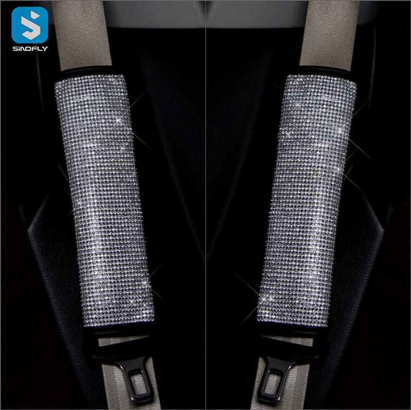 Diamond Leather cover for car Safe belt /gear shift/handbrake